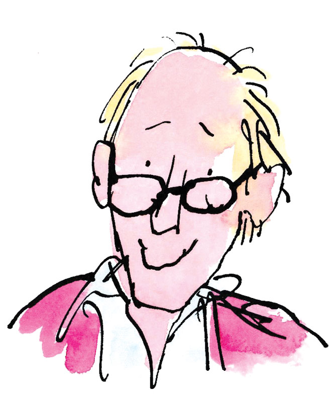 Roald Dahl portrait by Quentin Blake