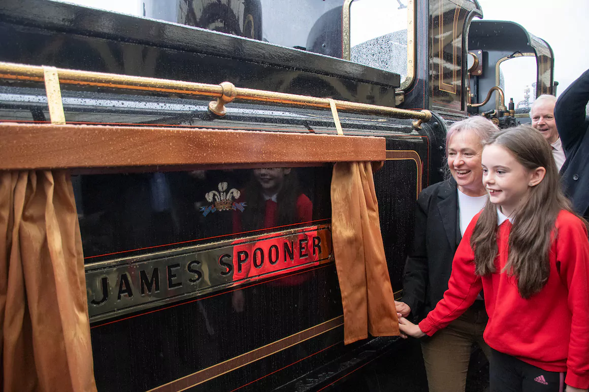 Newly-Built Double Fairlie Locomotive 'James Spooner' Officially Named
