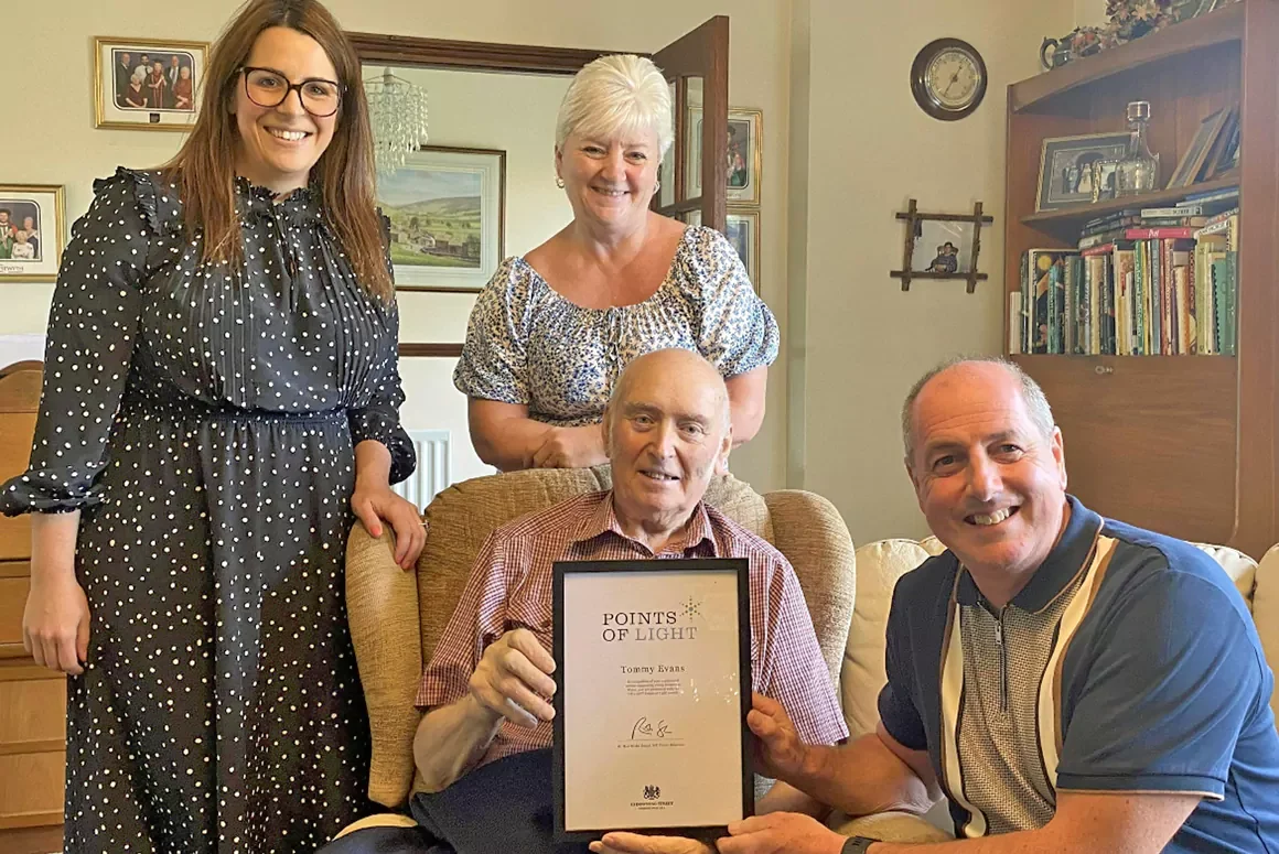 Tom Finally Receives Points of Light Award Eight Years After Presentation