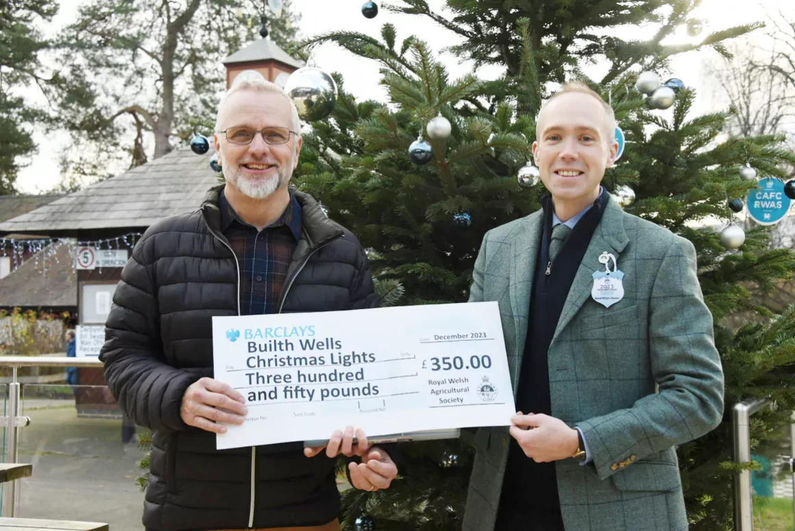 RWAS Donation Brings Festive Cheer to Builth Wells