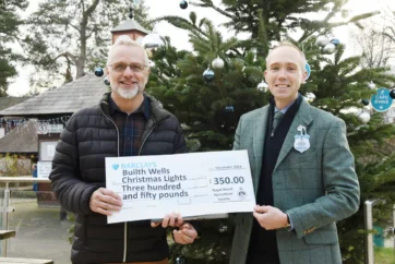 RWAS Donation Brings Festive Cheer to Builth Wells