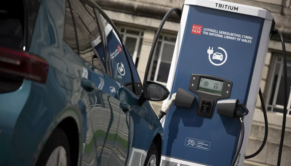Wales’ Largest EV Charging Facility Opens at National Library of Wales