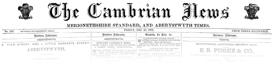 Christmas Traditions by Geoff Brookes - Cambrian News
