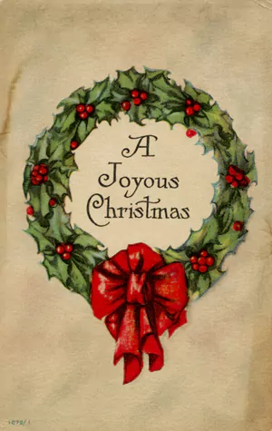 Christmas Traditions by Geoff Brookes - Holly Wreath