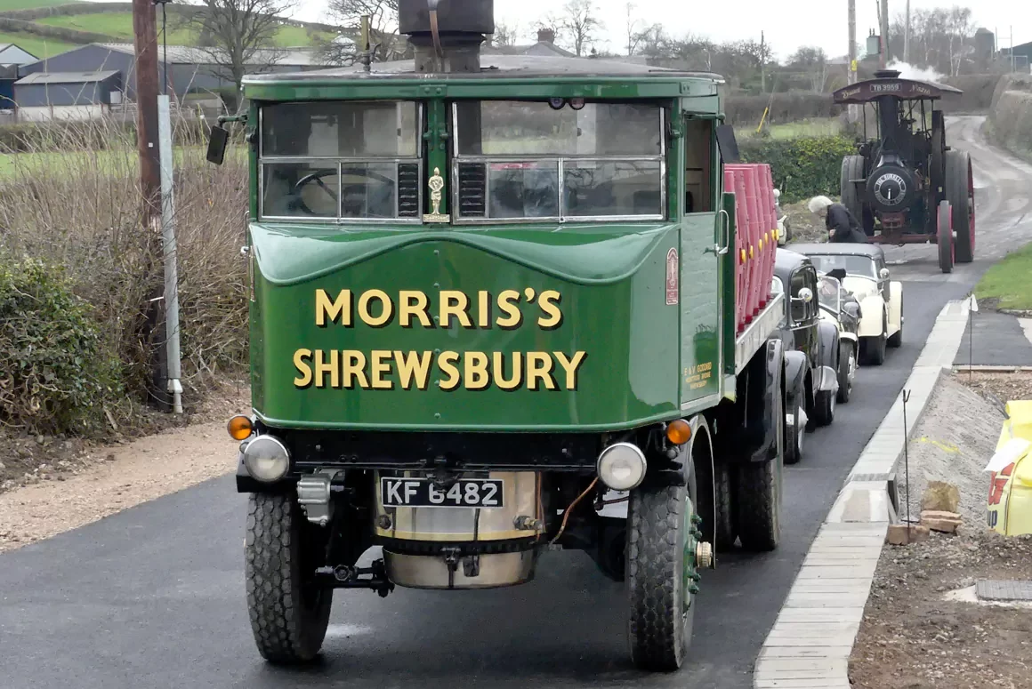 Parade of Historic Vehicles Marks Completion of The New Schoolhouse Bridge