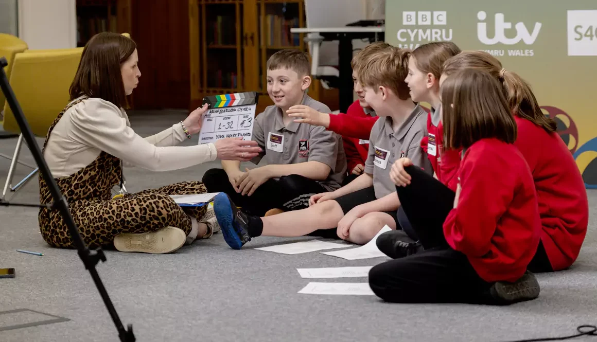 Wales Broadcast Archive Celebrates its First Anniversary with Children from Tregaron