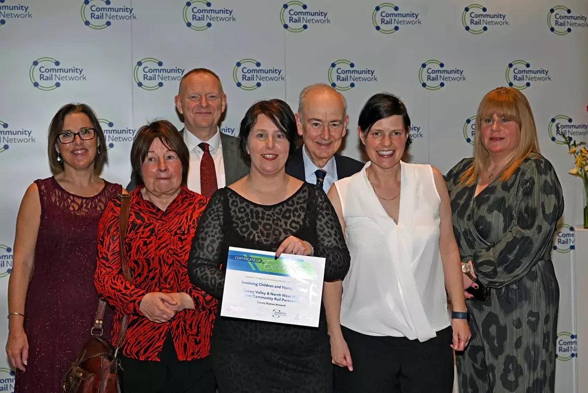 Community-led Project Connecting People with Rail Along the Conwy Valley Line Recognised at UK Awards