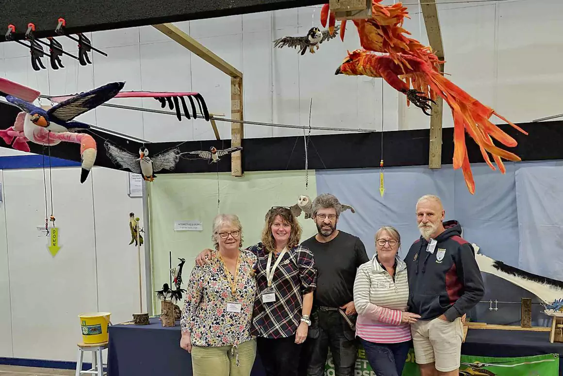 Interactive Flock2Flight Felt Birds Display Heading to Wonderwool Wales 2024