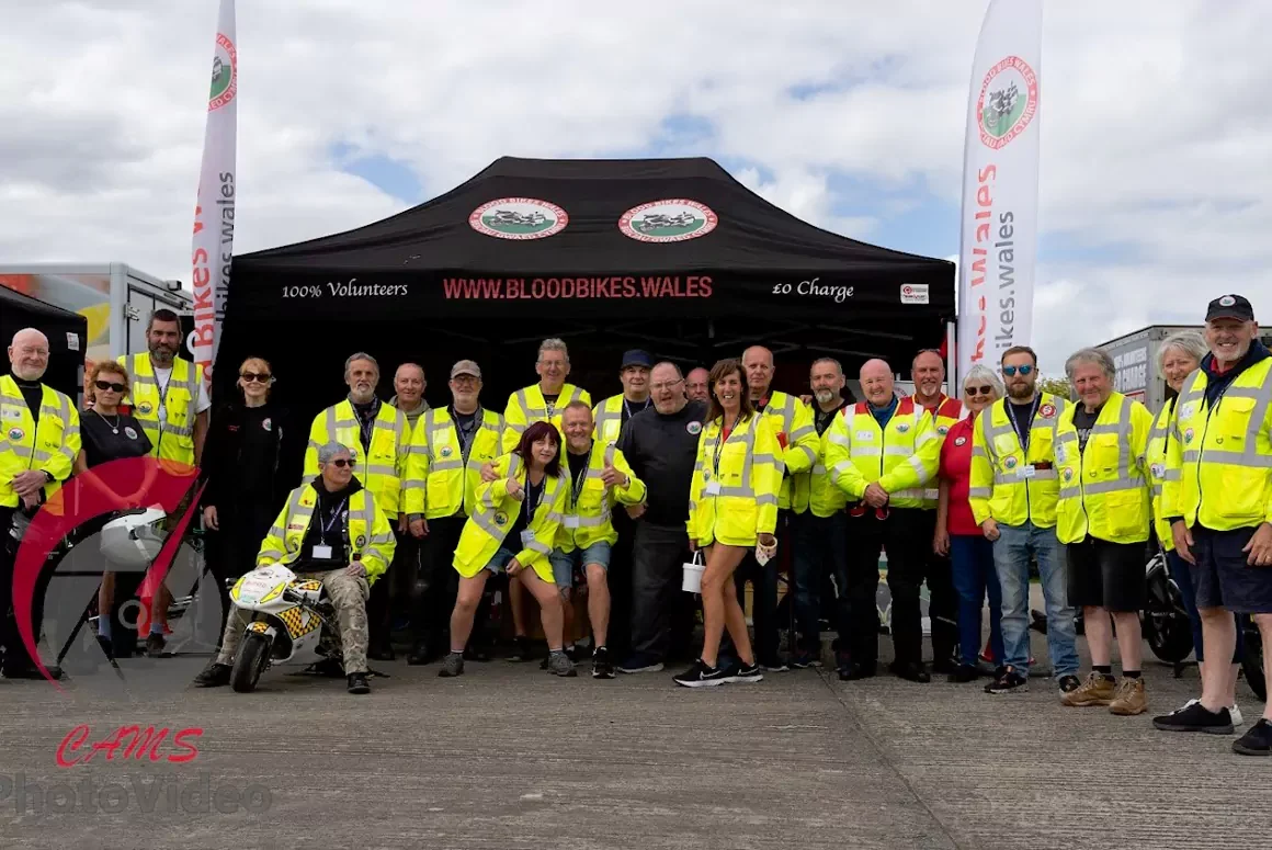 Blood Bikes Wales Ride into the Cowbridge Food and Drink Festival