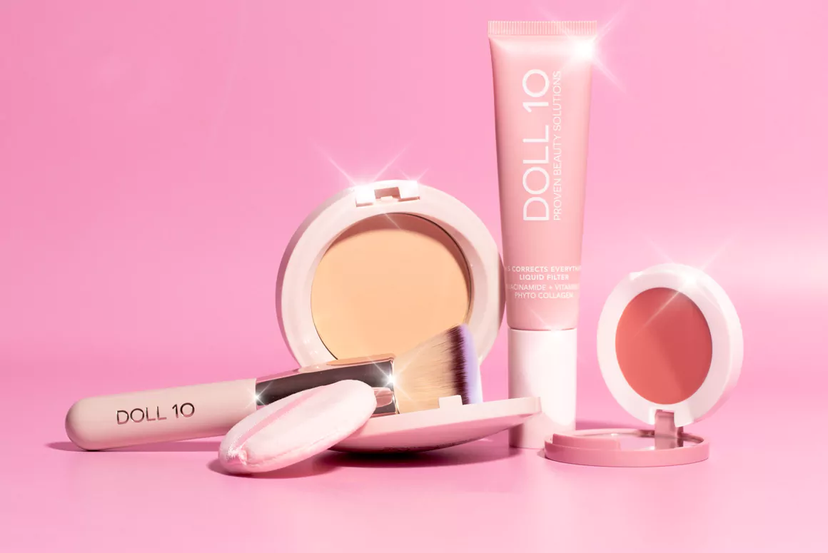 4 Piece TCE Liquid Filter & Powder Foundation Collection from Doll 10