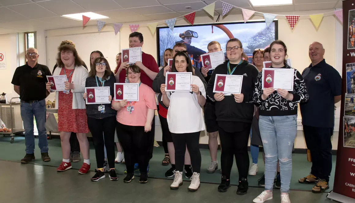 Coleg Glynllifon Students Awarded Certificates for Their Work at The Ffestiniog & Welsh Highland Railways