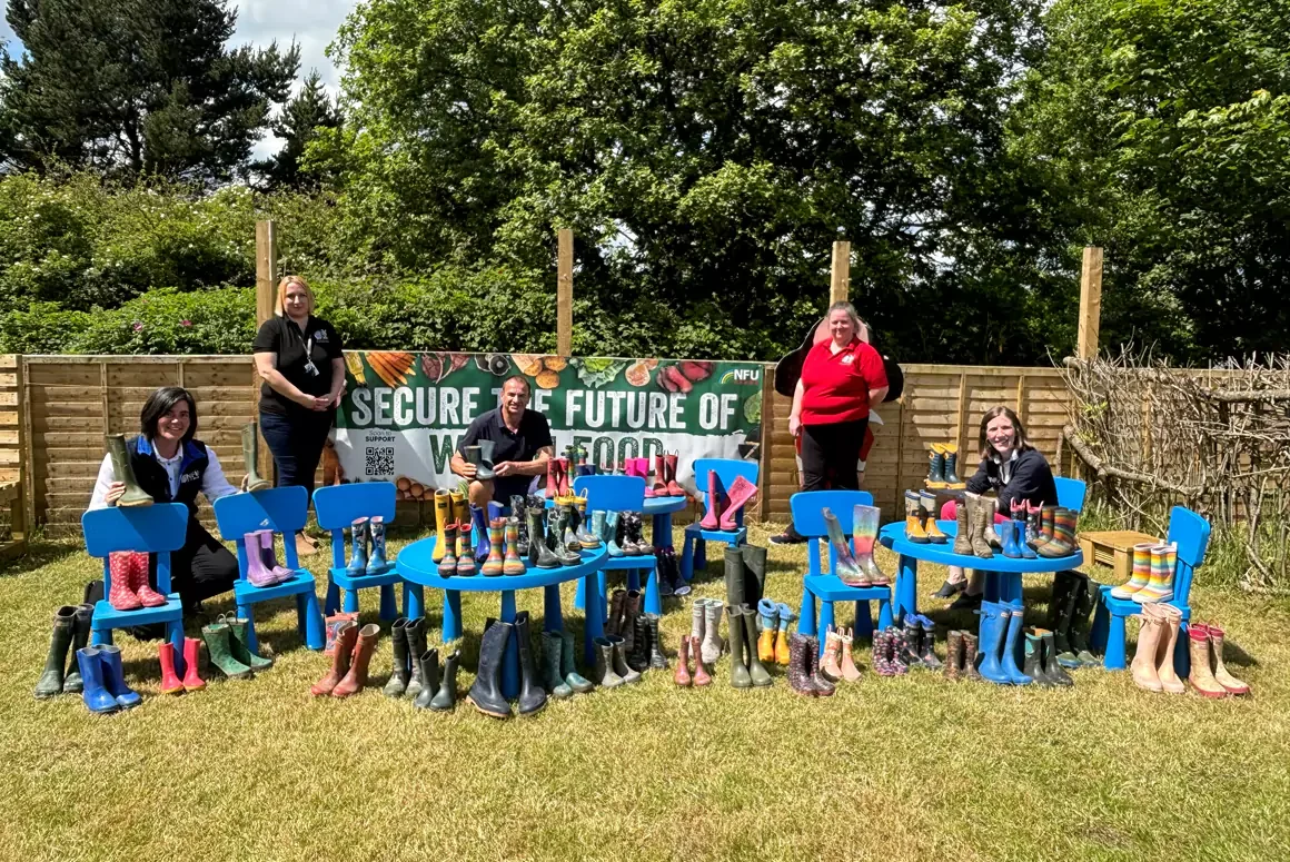NFU Cymru Donates Wellies to Children’s Community Charity