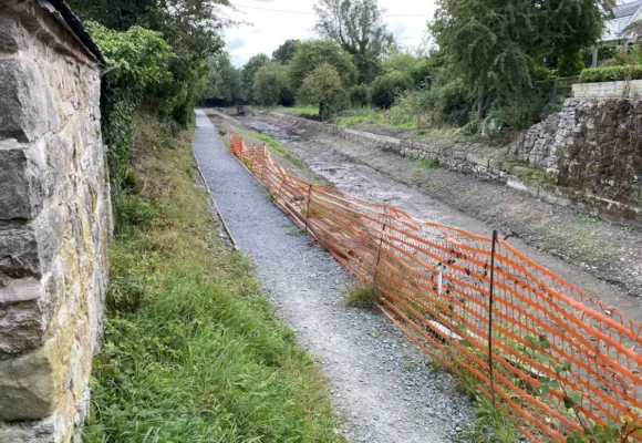 Tramway Wharf wall - complete