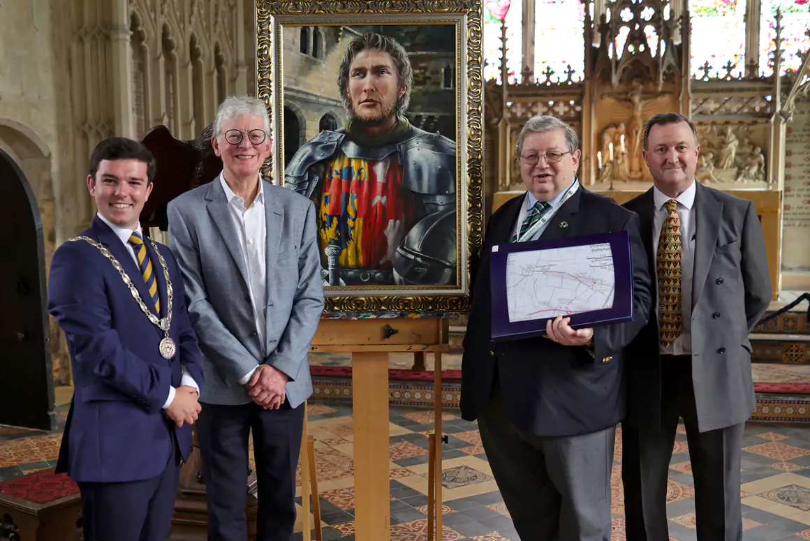 Harry Hotspur Portrait Unveiled at Shrewsbury Battlefield