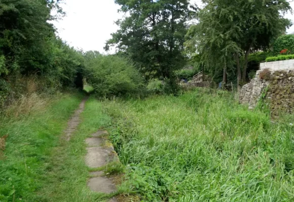 Before work started at Crickheath Wharf.