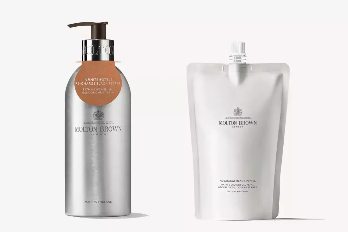 Re-charge Black Pepper Infinite Bottle Body Care from Molton Brown