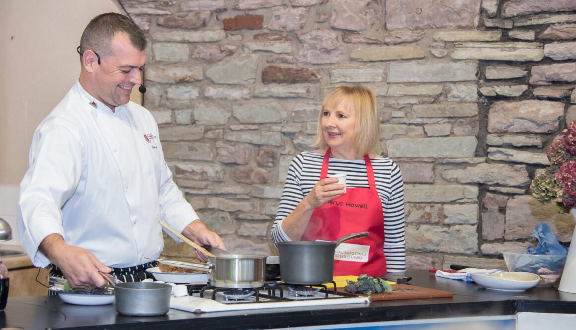 Celebrate local flavours with Shaun Bailey chef lecturer from NPTC and Nery Howell S4C chef