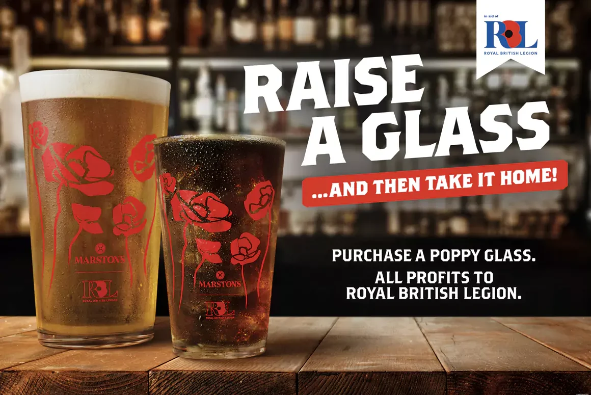 Marston’s and the Royal British Legion Want Punters in Wales to Raise a Glass, Then Take it Home