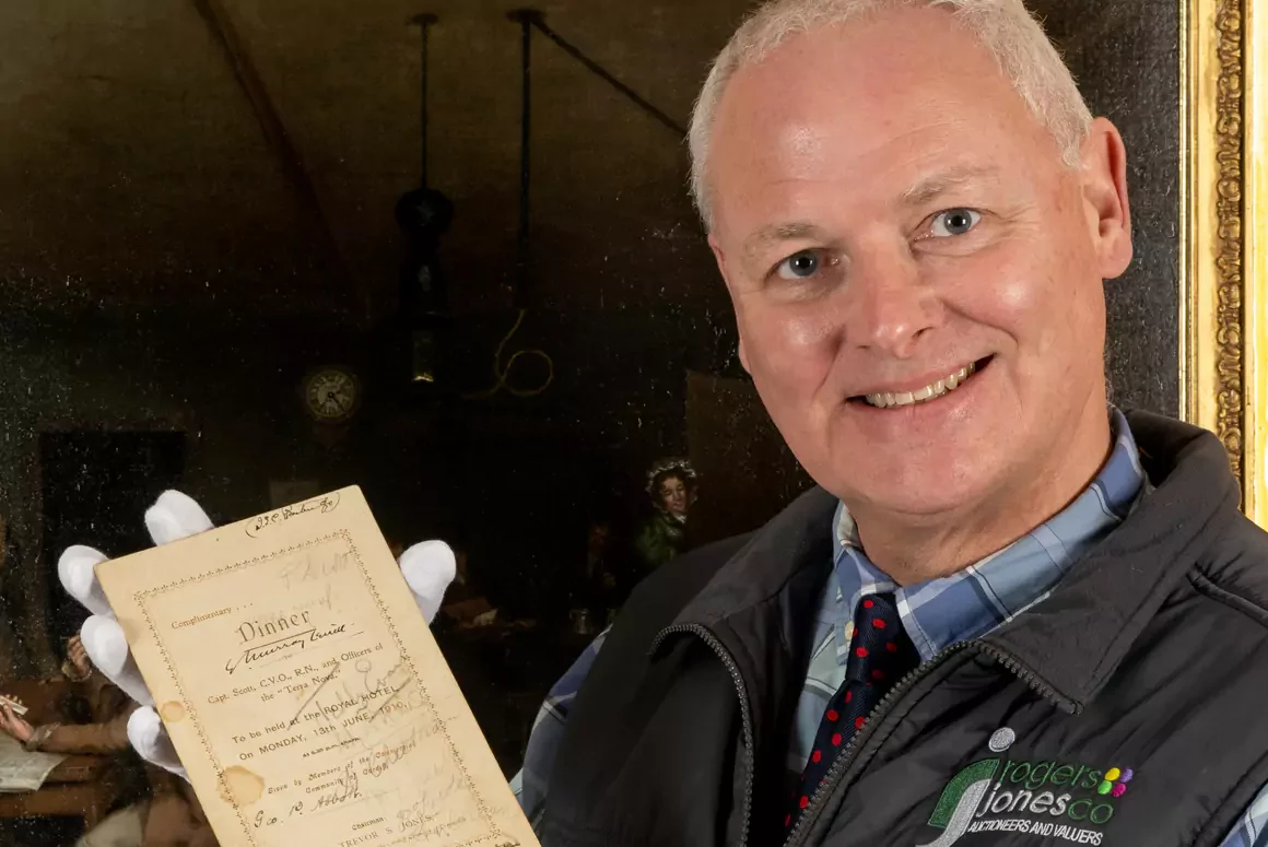 Scott of the Antarctic’s Farewell Dinner Remembered as Memorabilia Lands at Cardiff Auction House