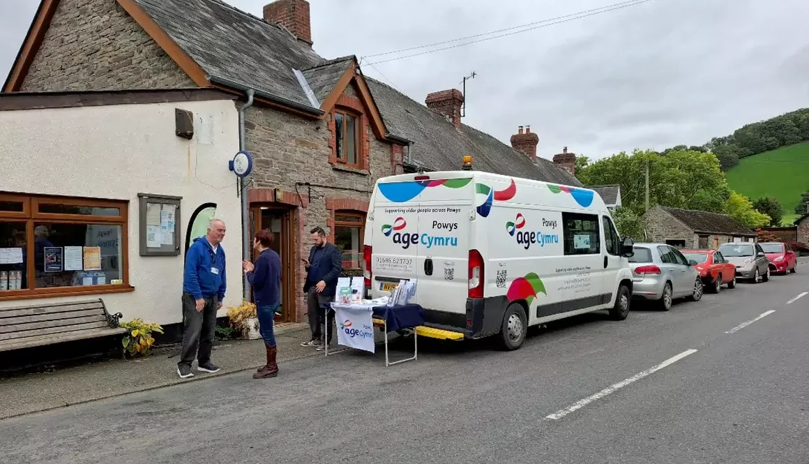 Older People’s Commissioner for Wales Visits the Rural Advice Van in Powys