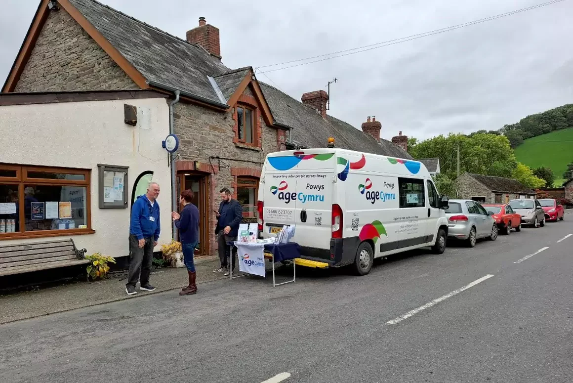 Older People’s Commissioner for Wales Visits the Rural Advice Van in Powys