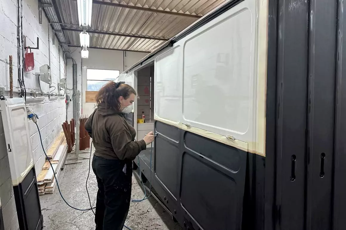 Father Daughter Team Paint Victorian Carriage for Showcase Weekend