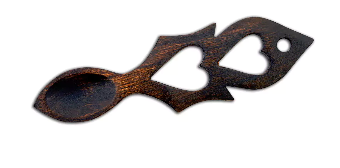 A spoon in the shape of a key was said to symbolise the giving of one’s heart