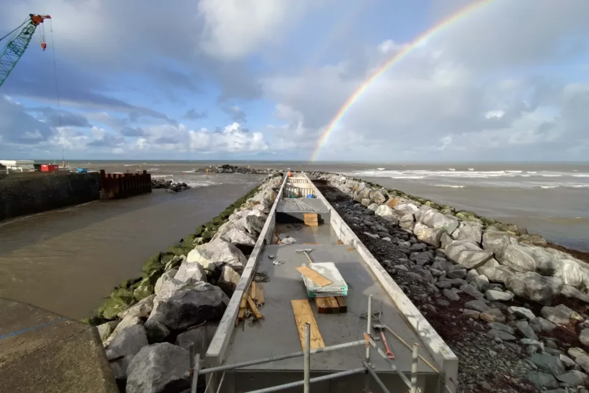 Work Continues on Aberaeron Coastal Defence Scheme