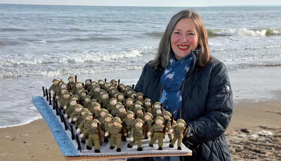 Knitters Creating Special VE Day Installation for Wonderwool Wales 2025