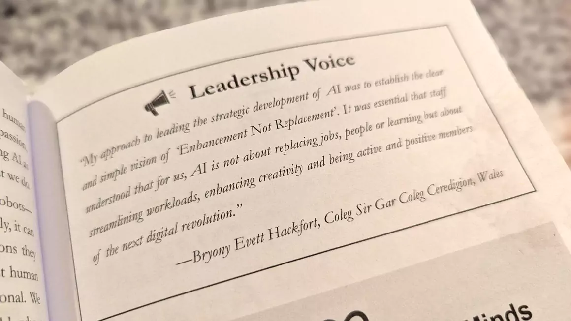 College Director Recognised in Leading Author’s ‘AI in Education’ Book