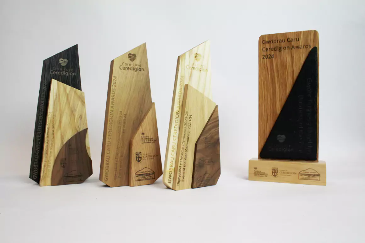 Furniture Making Students Hone Their Craft To Create Hand-Made Caru Ceredigion Awards