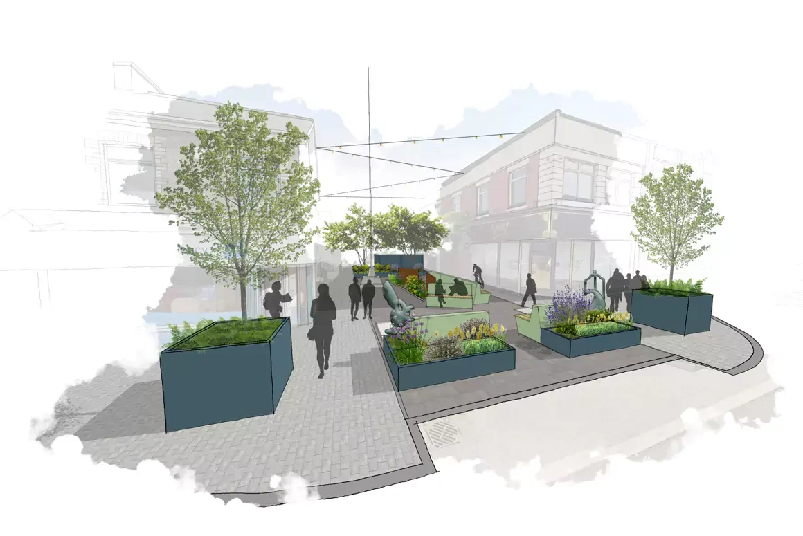 Work to Begin on Redevelopment of Two Caerphilly Town Squares