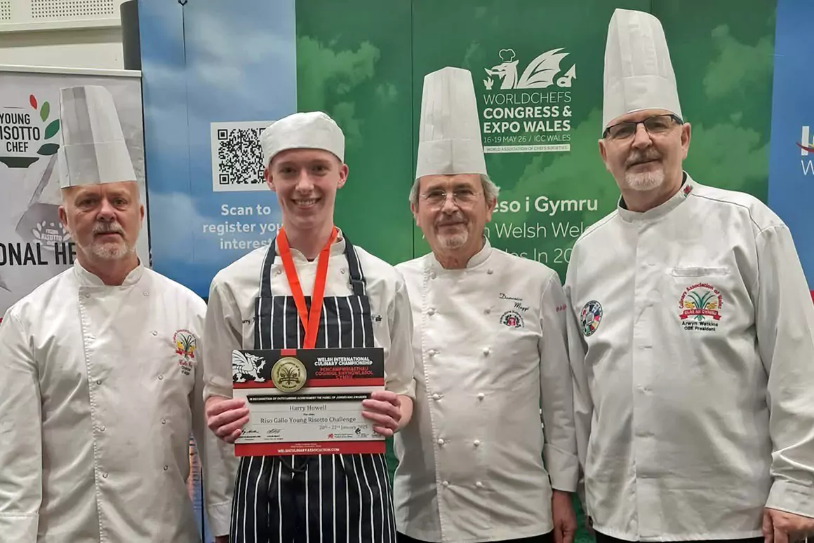 Harry Represents Wales in the Young Risotto Chef Final
