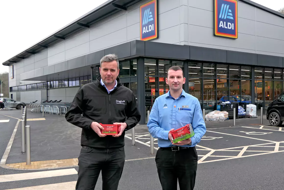 SCC Unveils Dragon in Aldi Stores Nationwide for St David's Day