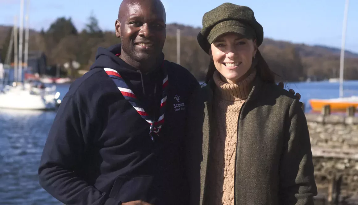 The Princess Of Wales Joins Chief Scout, Dwayne Fields