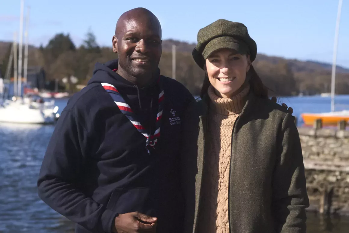 The Princess of Wales Joins Chief Scout, Dwayne Fields
