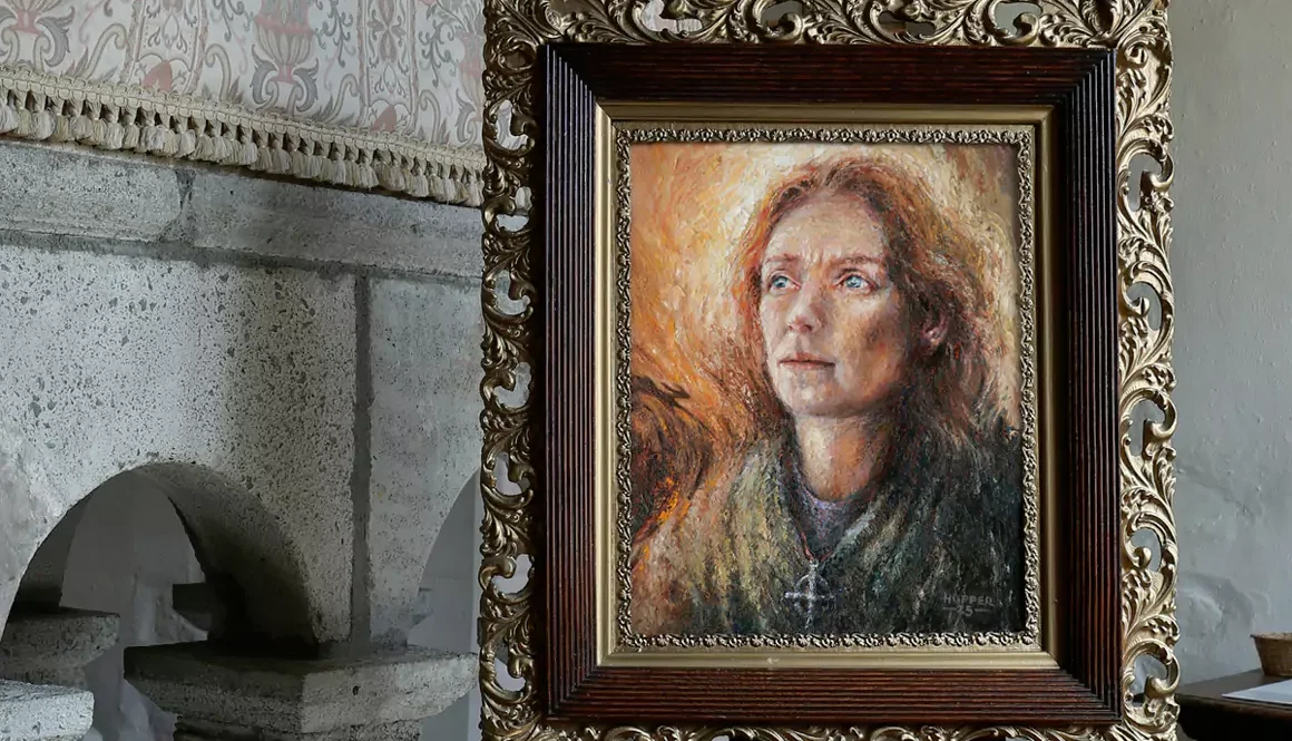 A New Portrait of St Melangell Unveiled at Her Shrine Church
