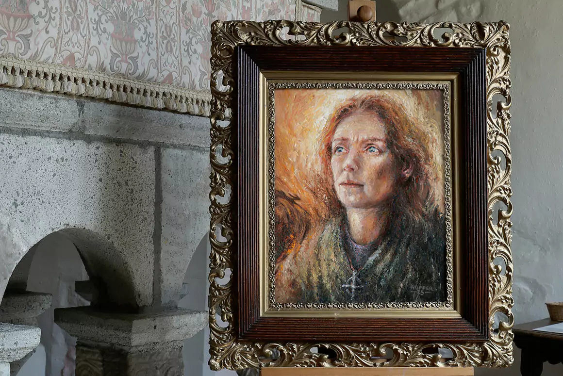 A New Portrait of St Melangell Unveiled at Her Shrine Church