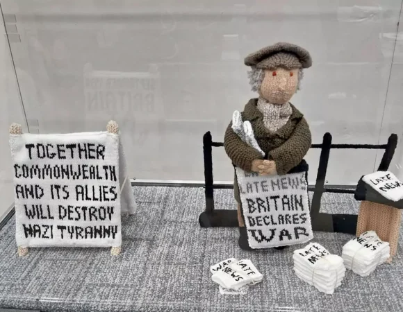 Special VE Day Wool Art Installation Wows Wonderwool Visitors