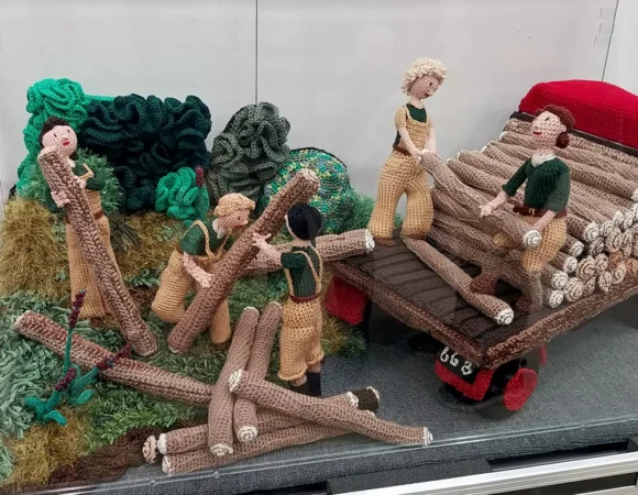 Special VE Day Wool Art Installation Wows Wonderwool Visitors
