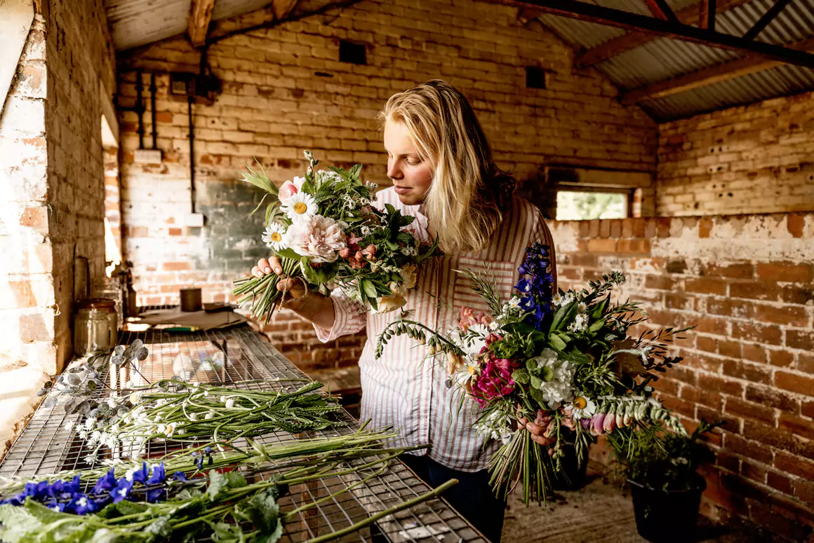 Ellen Firth photo courtesy Firth Flock Flowers