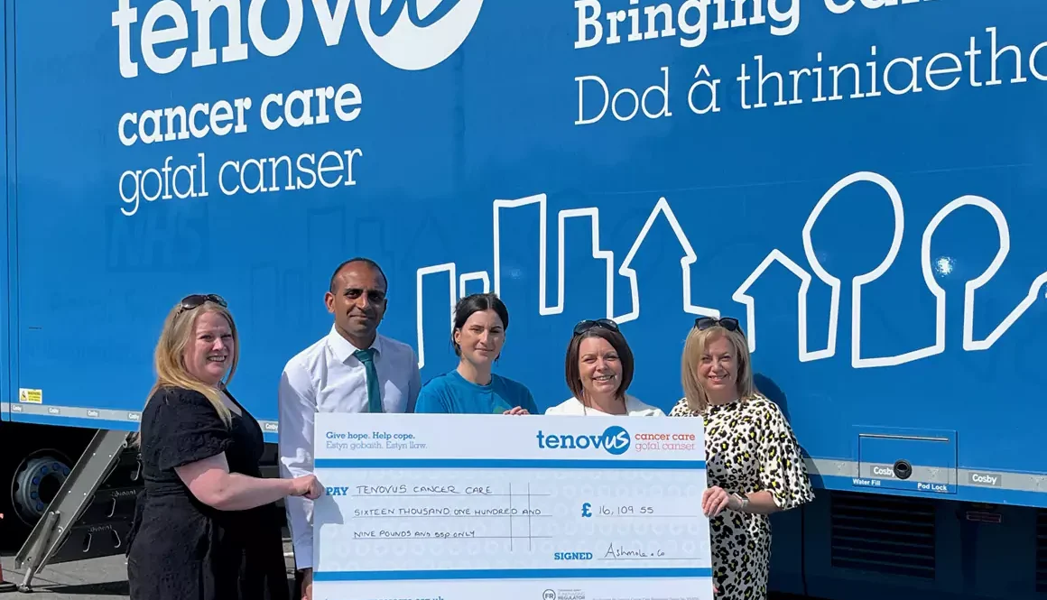 Ashmole & Co Raise Staggering £16,000 for Tenovus Cancer Care