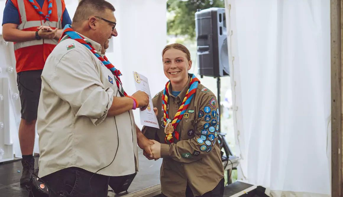 Explorer Scout Earns First Dragon Gold Award