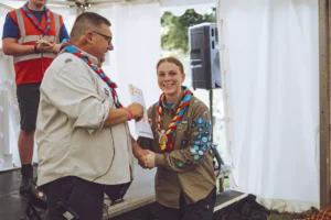 Explorer Scout Earns First Dragon Gold Award