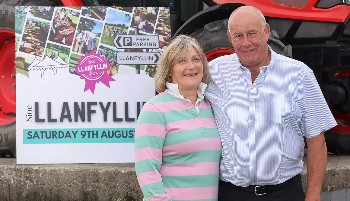 Double Celebration for Llanfyllin Show President Trebor