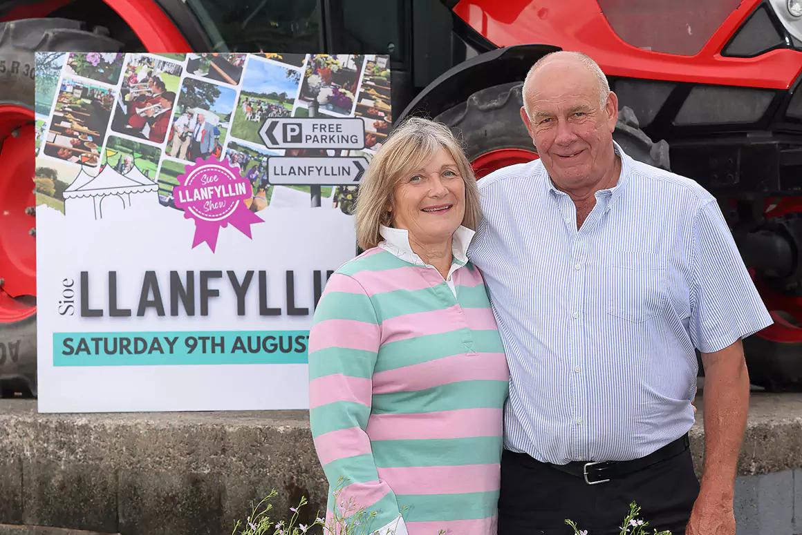 Double Celebration for Llanfyllin Show President Trebor
