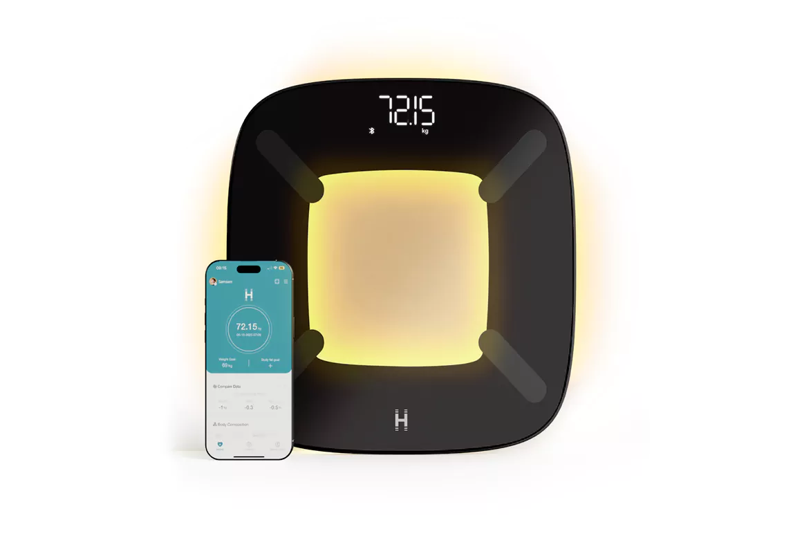 Glo Body Analyser Bathroom Scale With Ambient Illumination from Homedics
