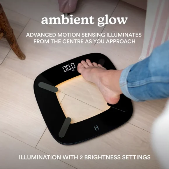 Glo Body Analyser Bathroom Scale With Ambient Illumination from Homedics