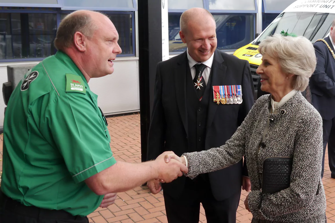HRH The Duchess of Gloucester officially re-opens St John Ambulance Cymru’s refurbished headquarters