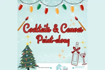 Festive Cocktails & Canvas Paint-along